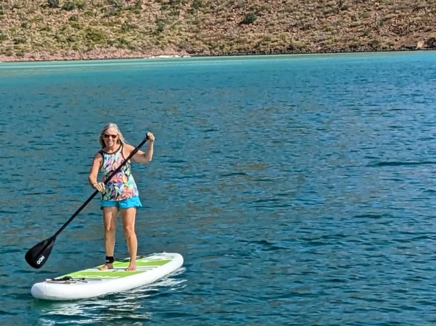 The paddle boards work great for exploring and transportation to the beach