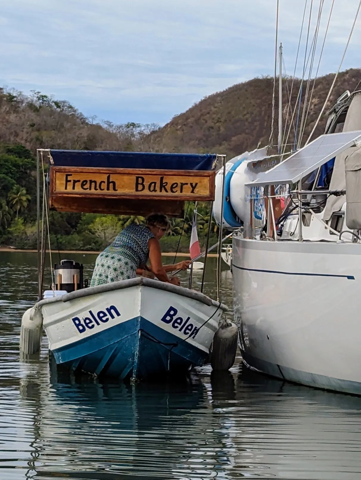French Bakery Boat delivering fresh baked pastries