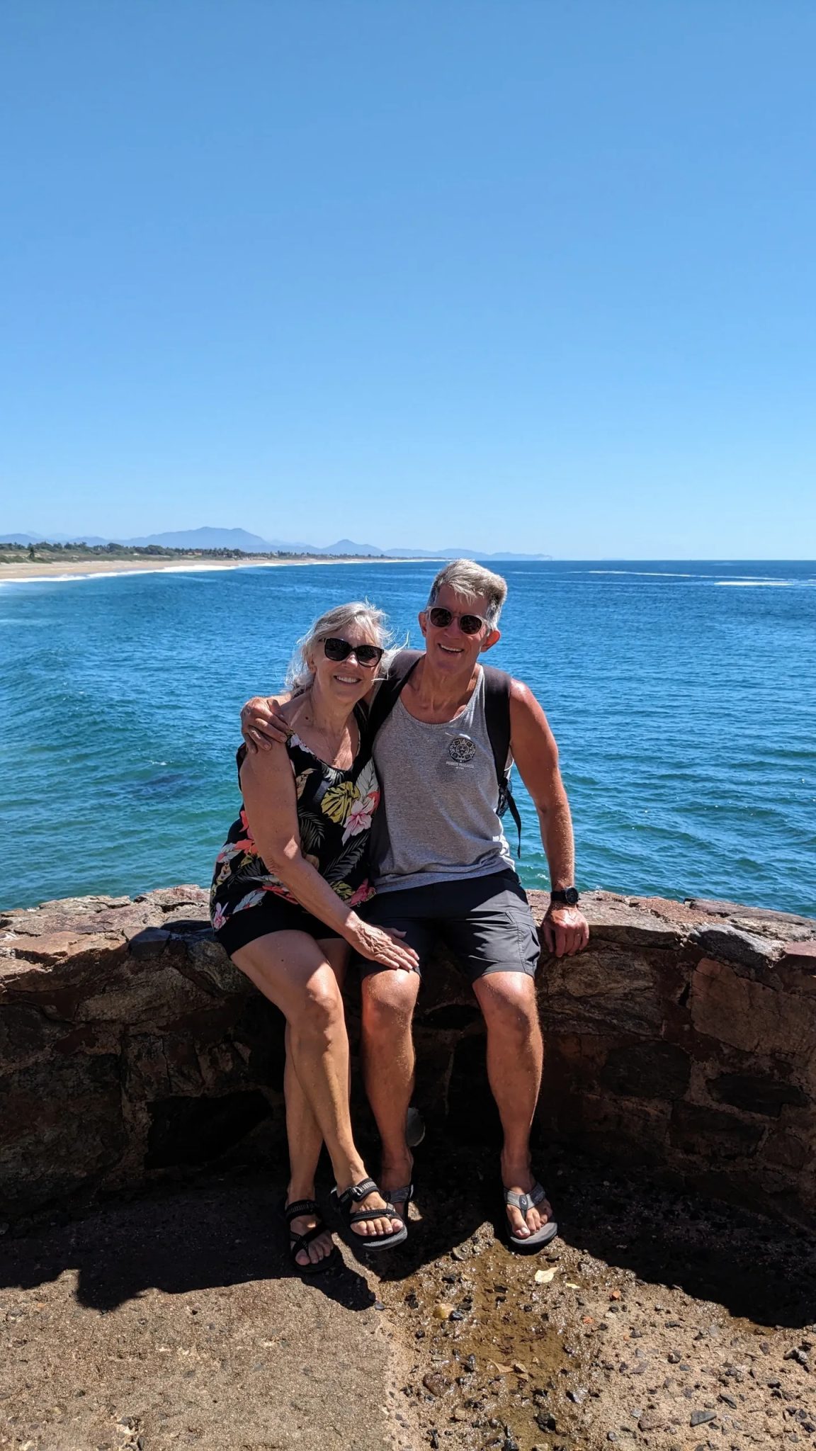 Bev & Kevin at Secret Beach in Barra de Navidad