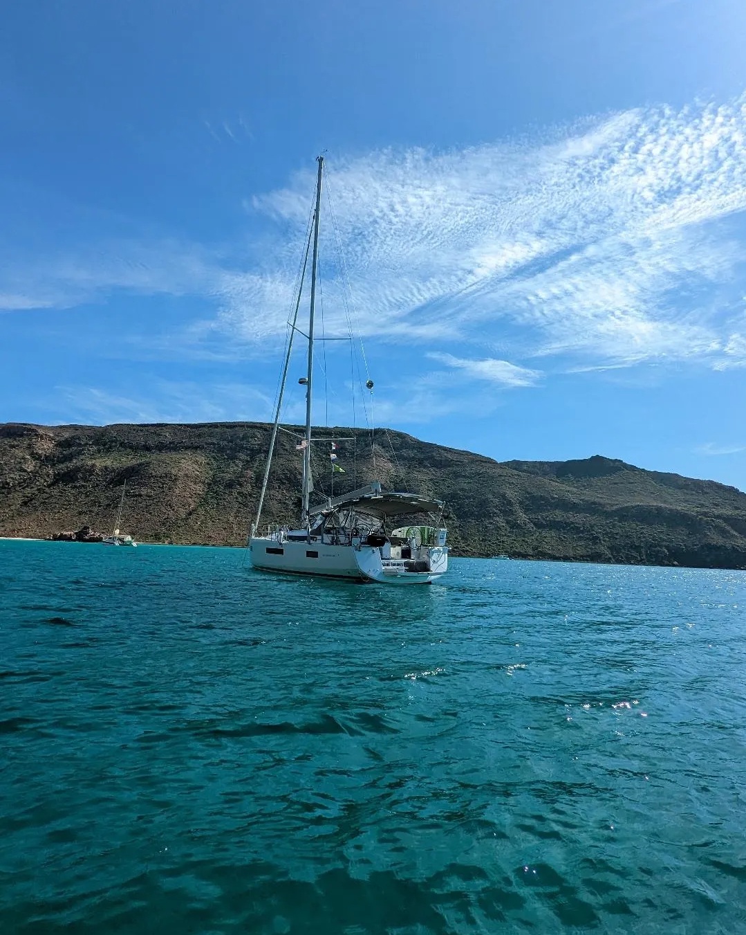 Island Summers anchored in Ensenada de Candelero Bay
