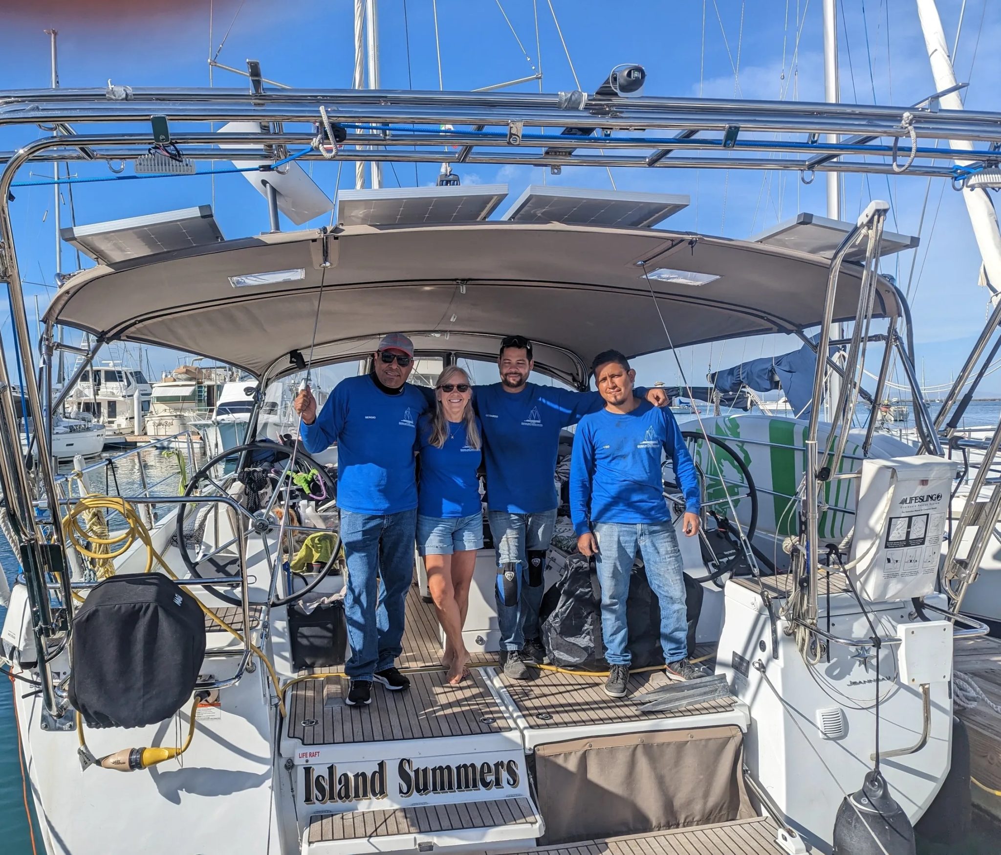 Bev and the stainless steel crew