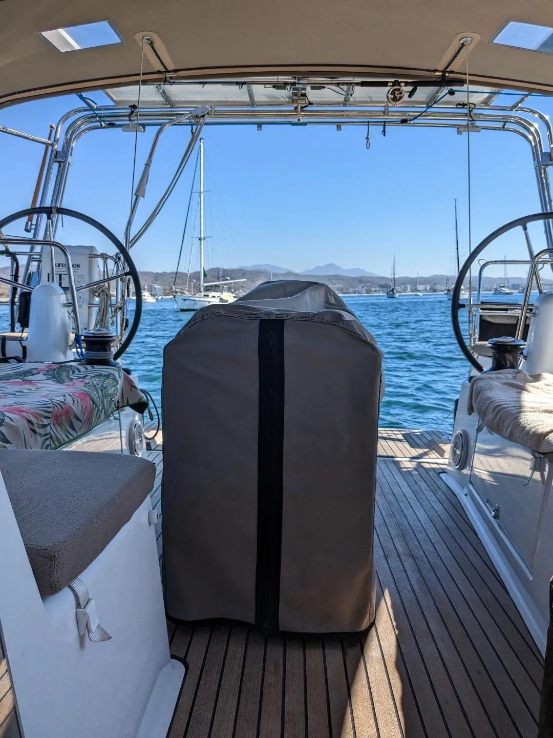 Just finished sewing a cockpit table cover