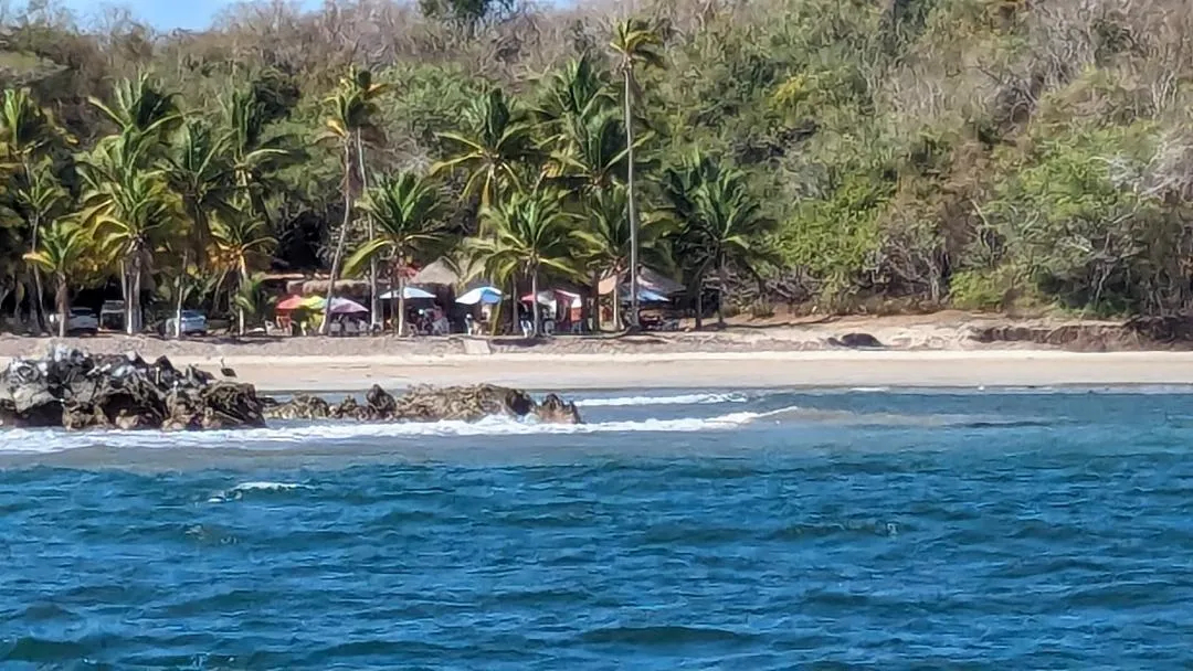 Beach and Palapa in Tenacatita