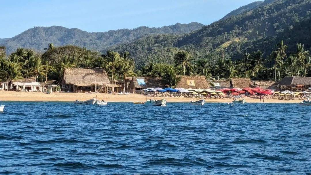 Cantinas on the beach in Yelapa