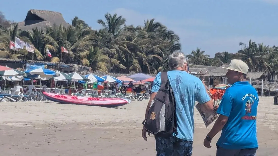 Fun beach day at Stone Island, Mazatlan, Mexico