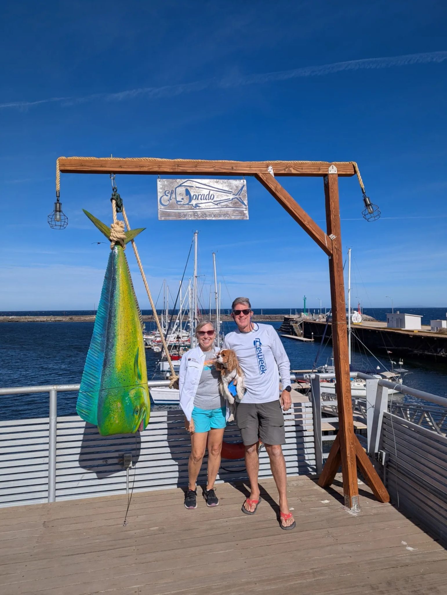 Bev & Kevin with a Mahi Mahi - Marina Fonatur, Santa Rosalia