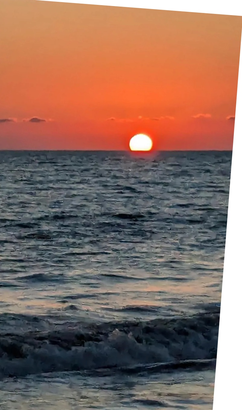 The sunsets while sailing are breathtaking